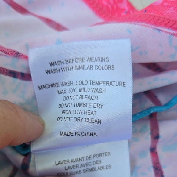 ZYIA Blue and Pink Racerback Tank Top - Picture 4 of 6